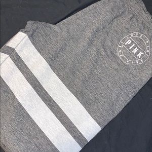 PINK Gray Sweatpants !